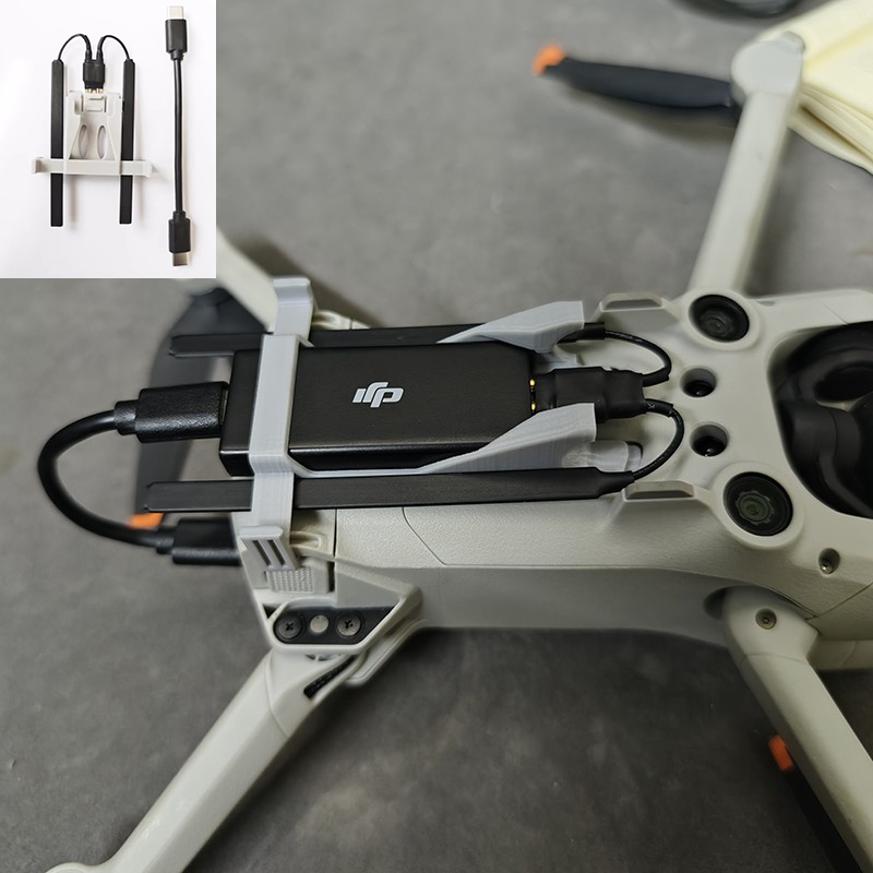 Drone Landing Pad - Staffa fissa per cavo dati antenna
