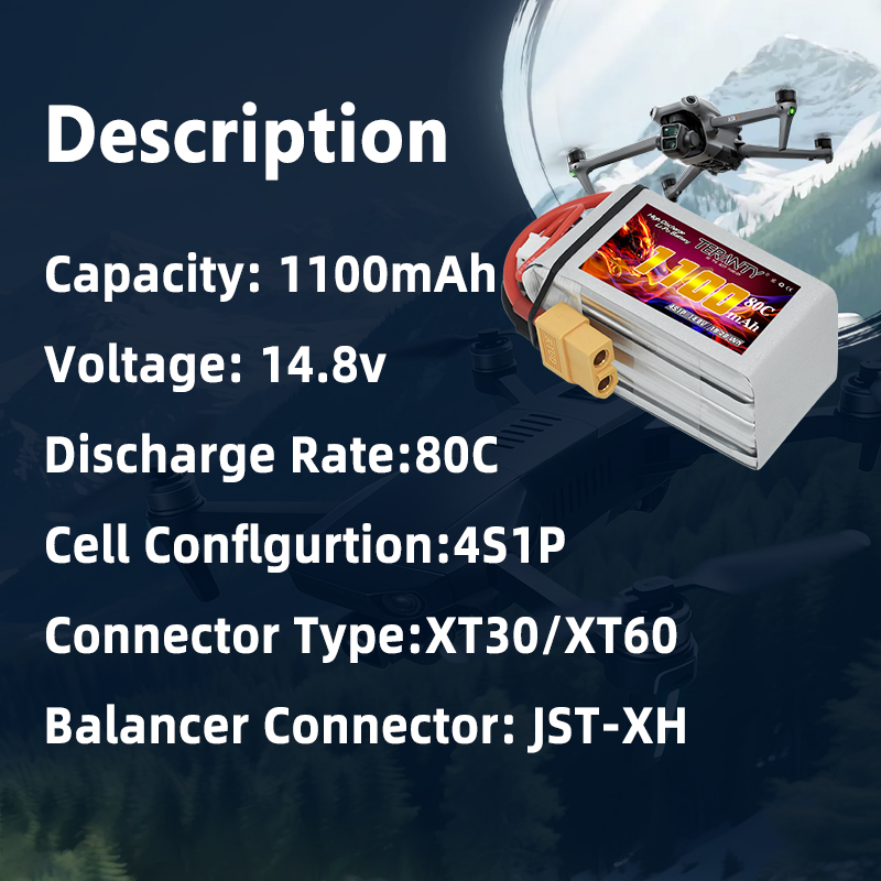 Batteria Lipo TERANTY 4S 1100m - Drone Power Bank recensione e prezzo