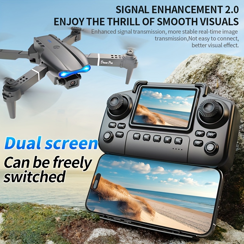 Drone pieghevole E99 PRO MAX c - Drone Controller Screen recensione e prezzo